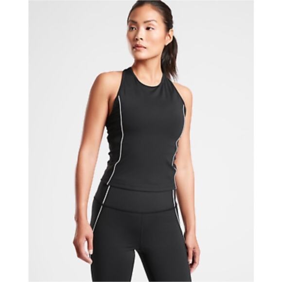 Athleta Lightning Tank Top M Supersonic Black - Picture 1 of 6